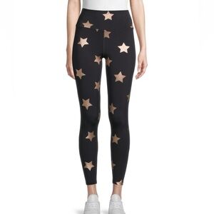 Nanette Lepore Black Leggings with Gold Stars